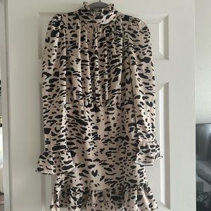 Over Keshas Animal Print Dress